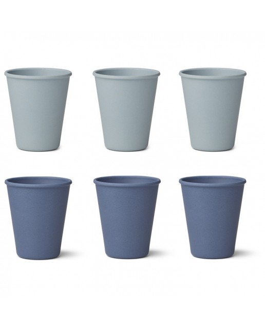 Bamboo Cup Gertud - 6 Pack |Blue MIx